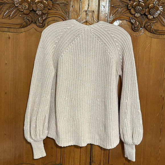 APiece Apart New York Cable Detail Cashmere/Cotton Blend Sweater - Picture 2 of 6